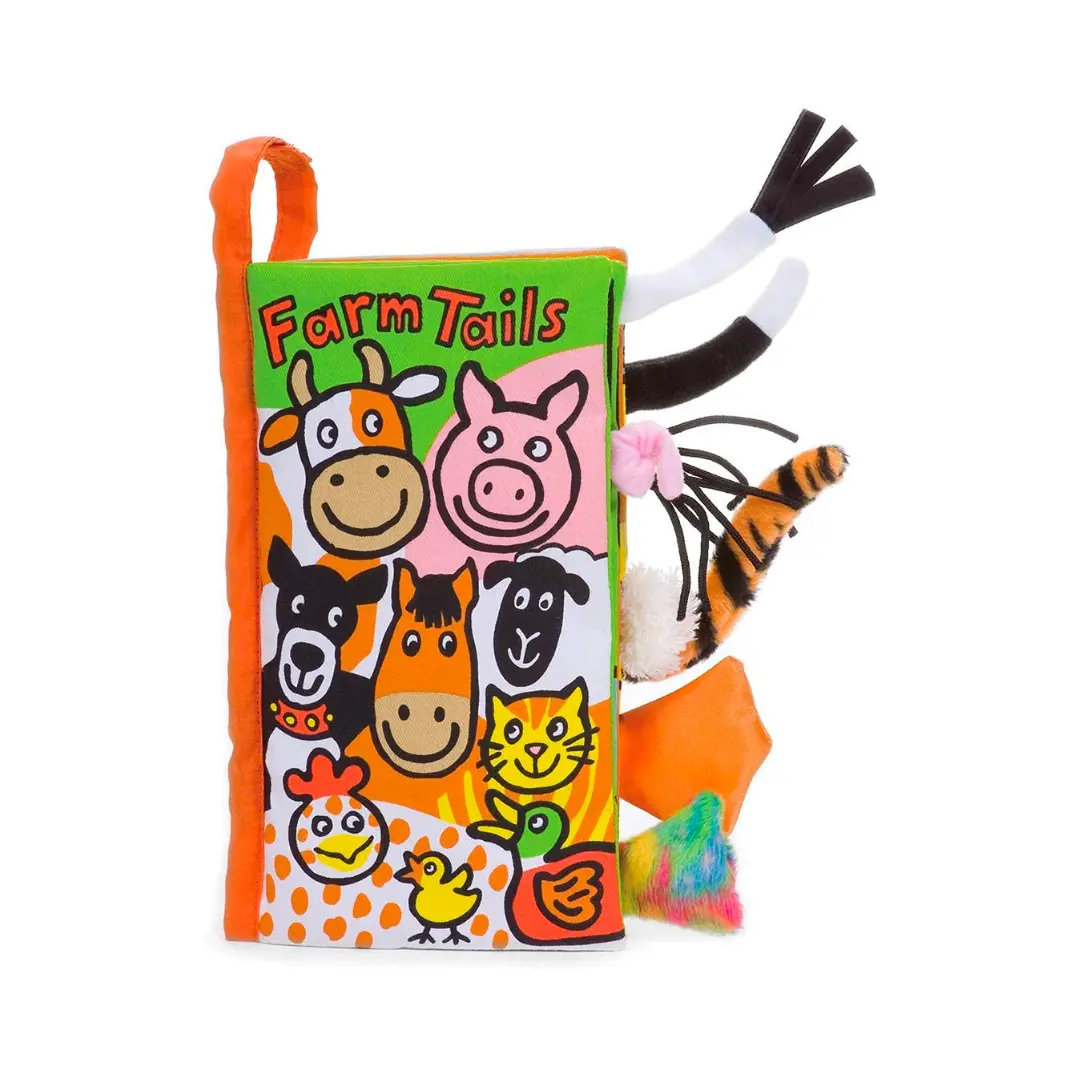 Jellycat Farm Tails Soft Baby Book