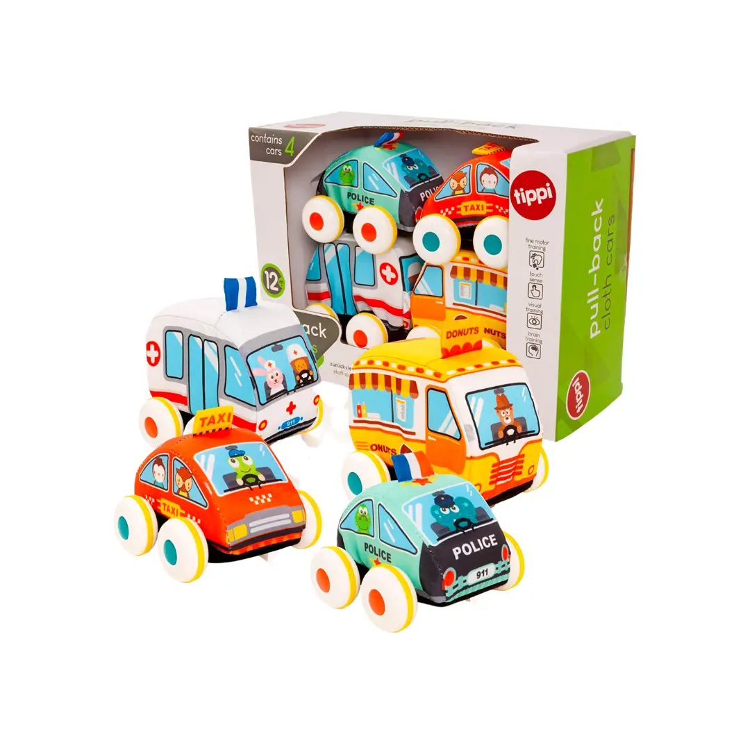 Tippi Soft Play Cloth Car Set