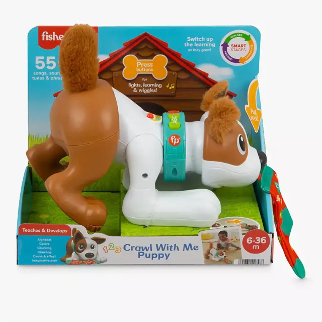 Fisher-Price 123 Crawl With Me Puppy Toy