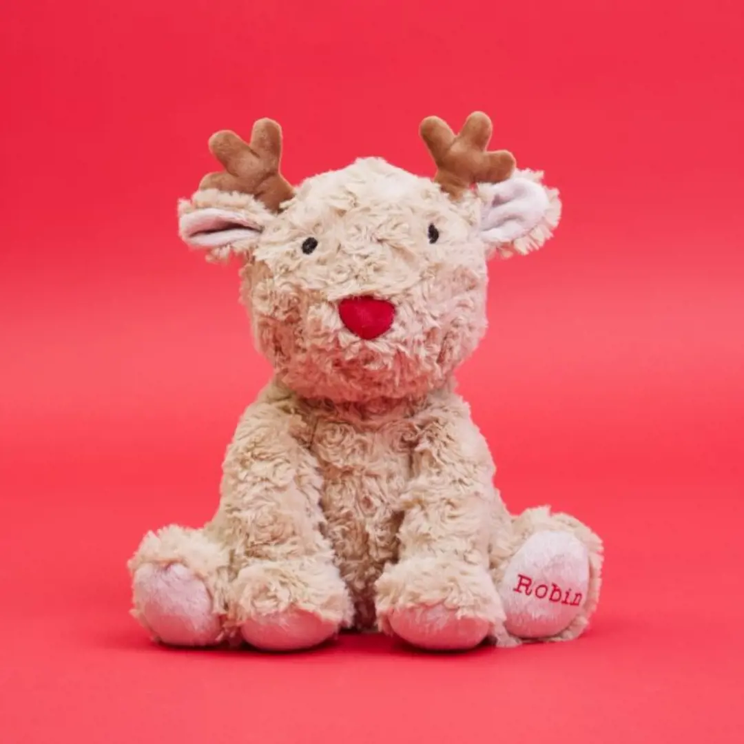 Personalised Reindeer Soft Toy
