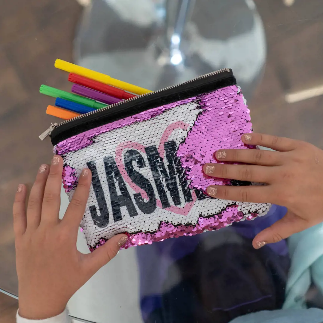 Personalised Sequin Pencil Case