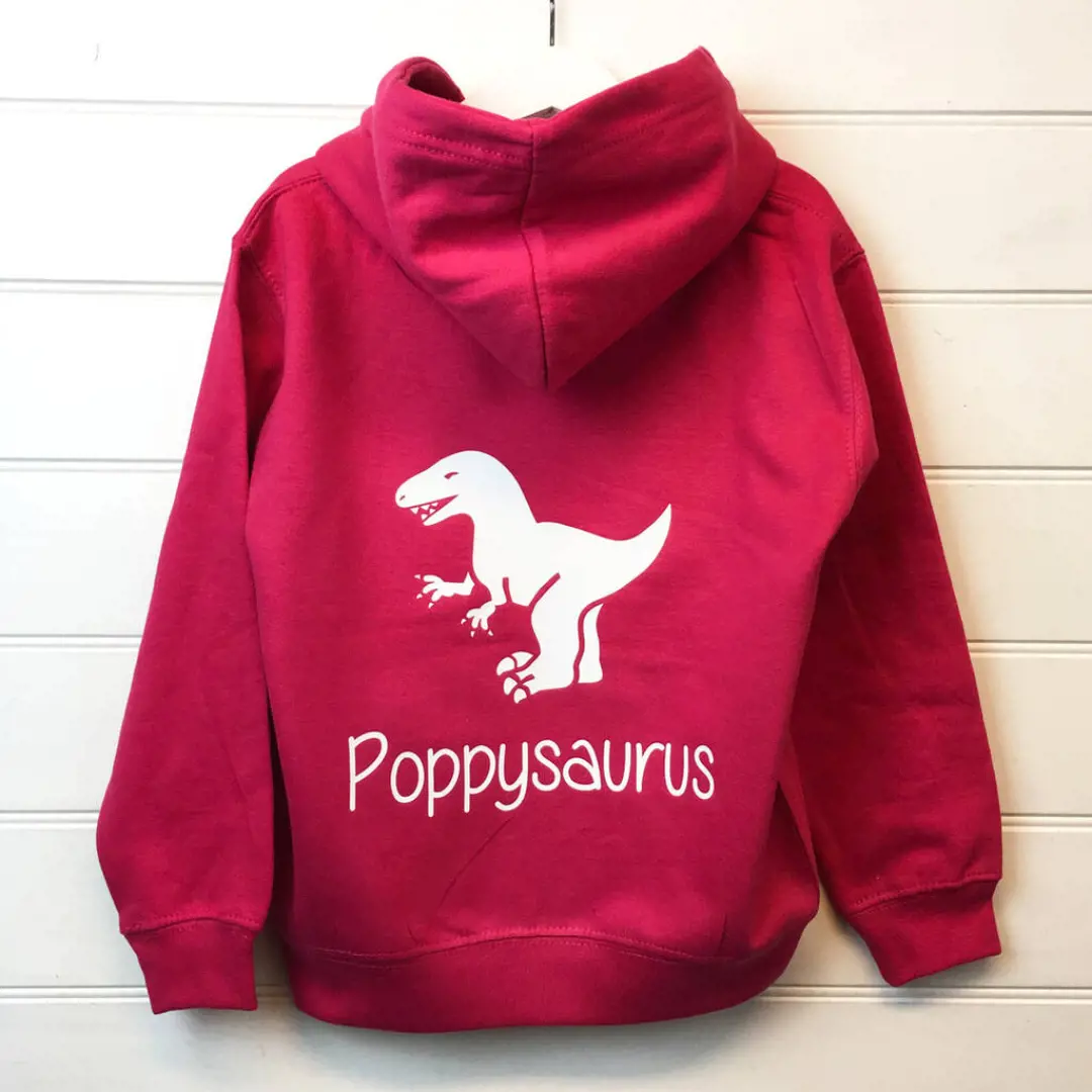 Personalised Dinosaur Hoodie