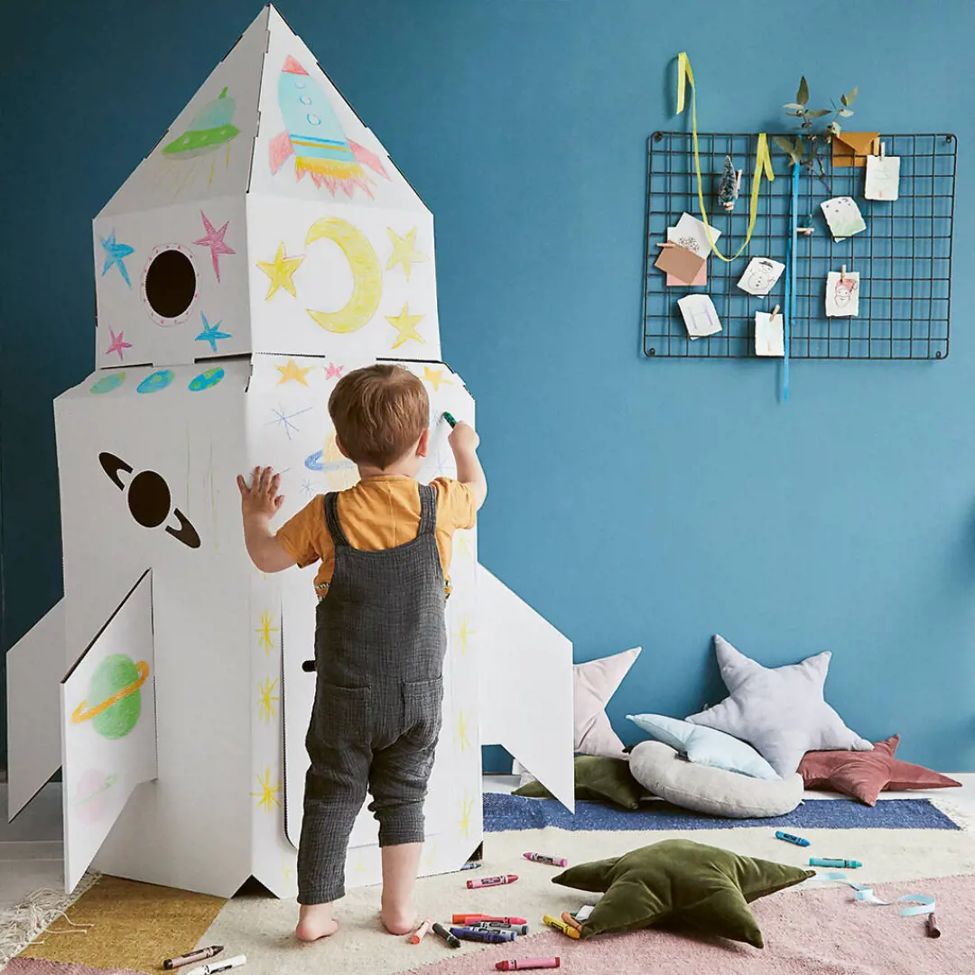 Children's Cardboard Eco Rocket