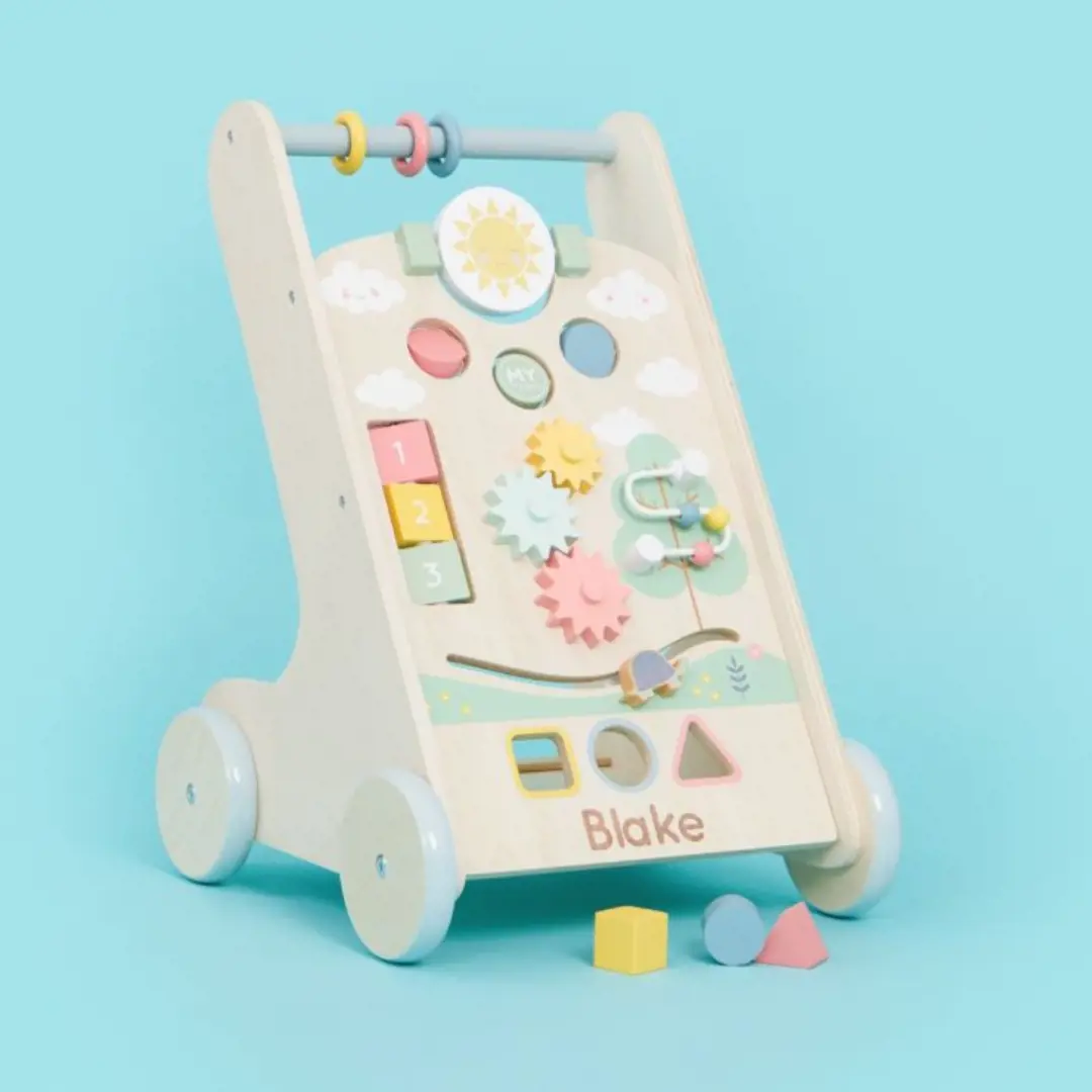 Personalised Wooden Activity Walker