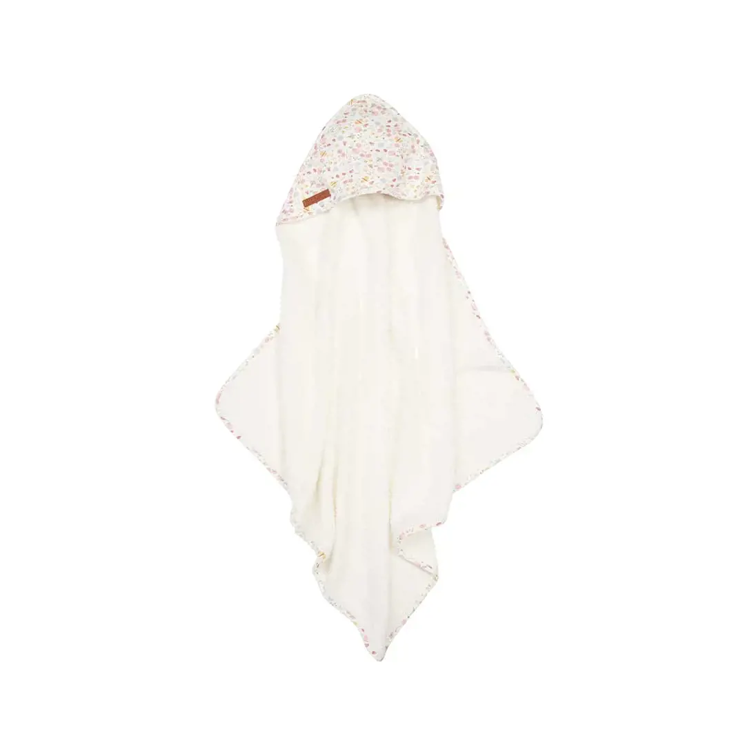 Little Dutch Hooded Towel - Flowers + Butterflies