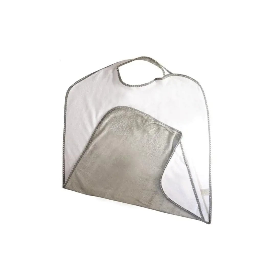 Cuddledry Original Baby Bath Towel - Grey Stars