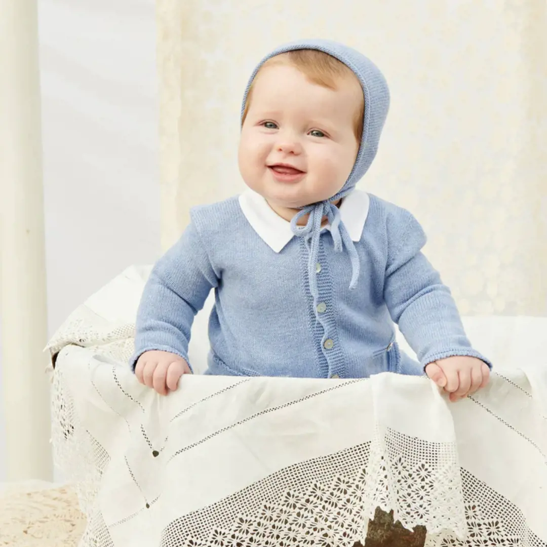 Blue Marlo Cotton Baby Set