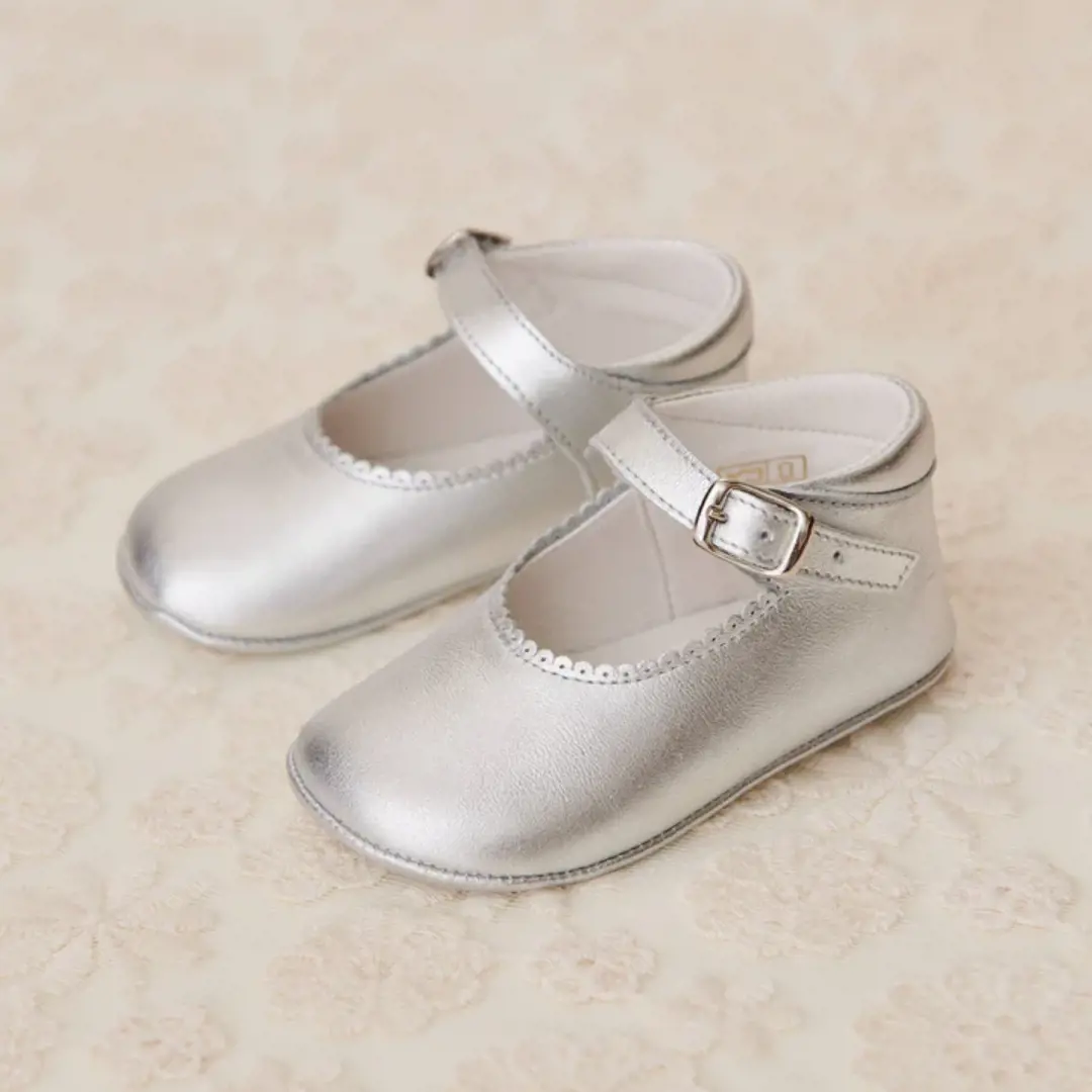Silver Pram Mary Janes