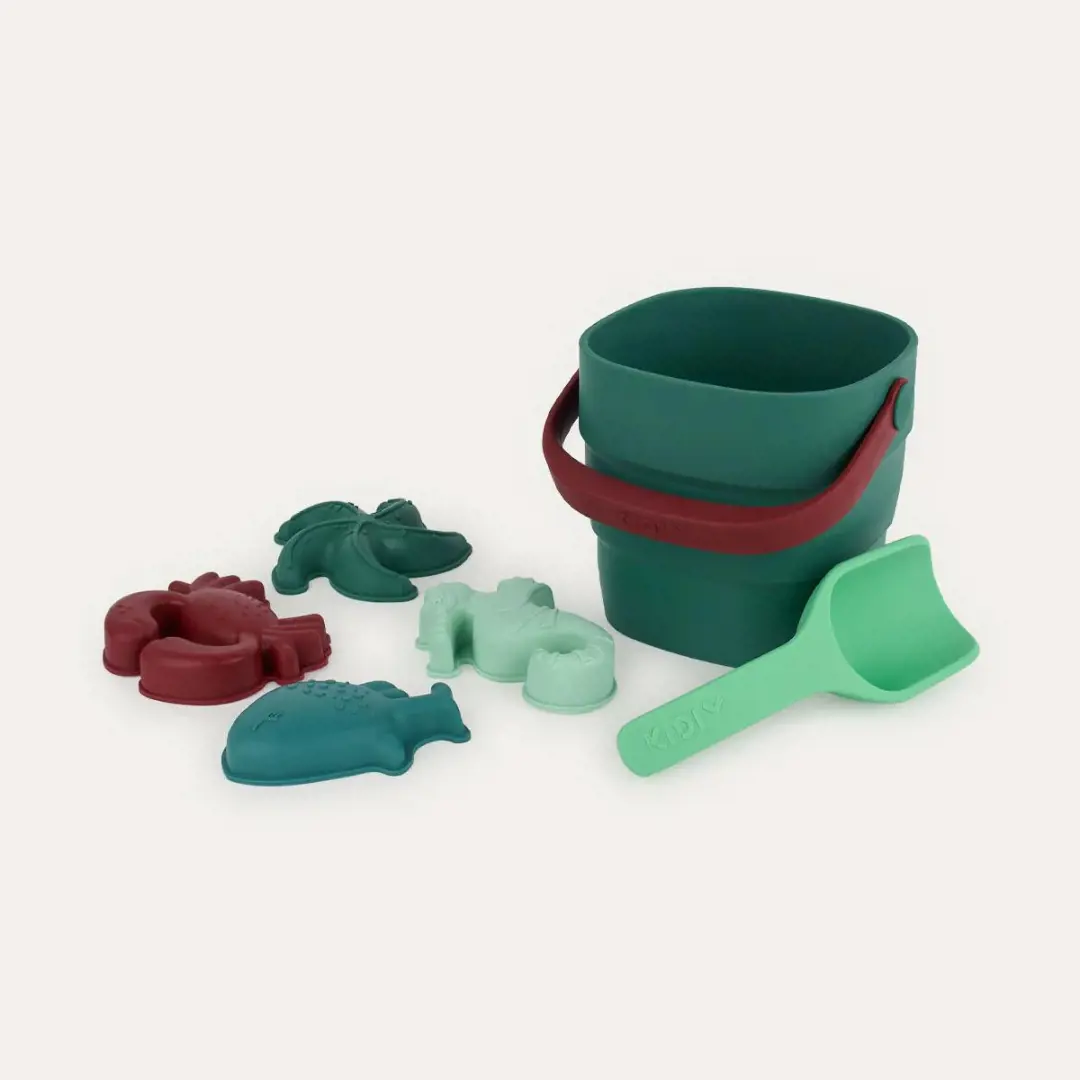 Foldaway Bucket, Spade & Sand Mould Set