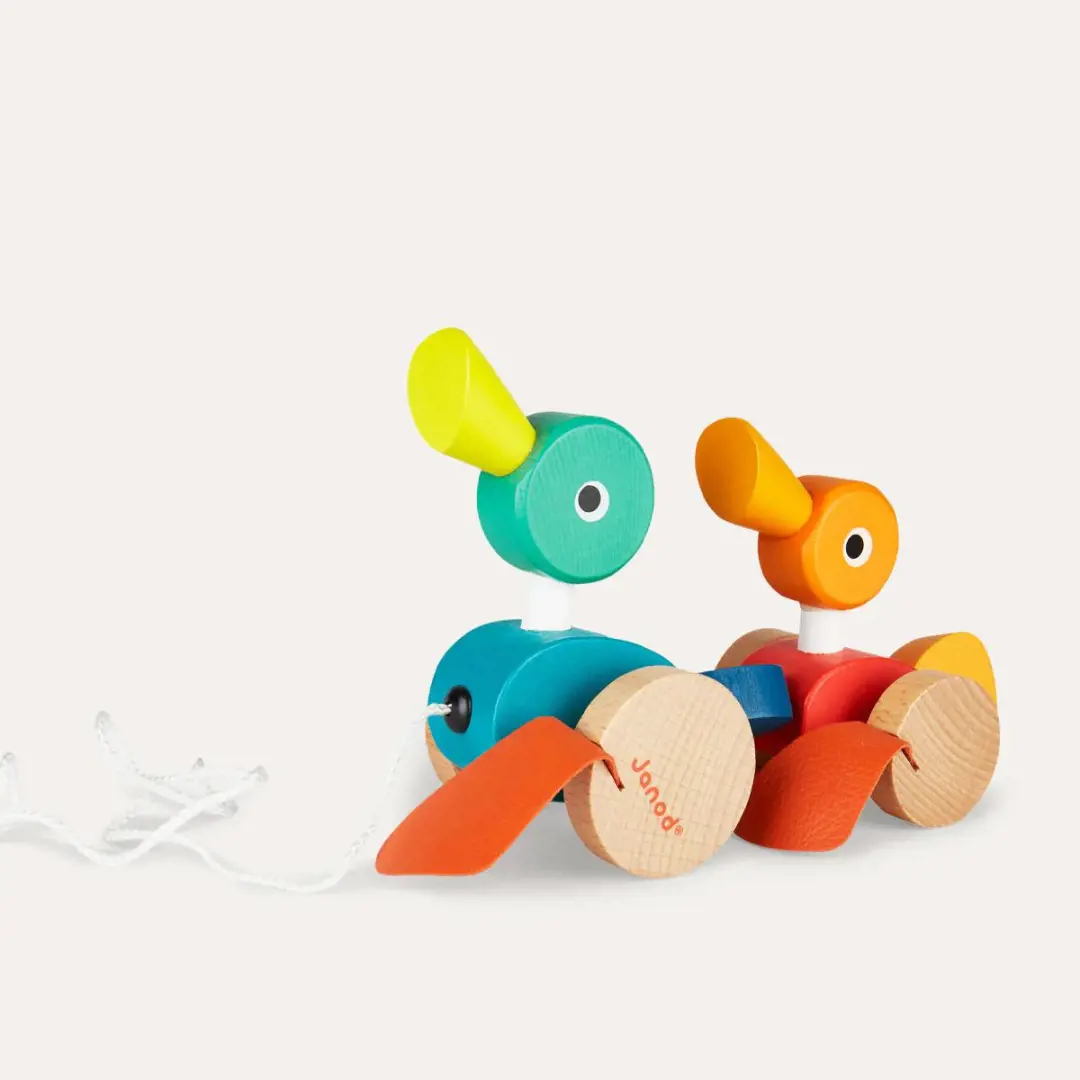 Janod Duck Family Pull Along Toy