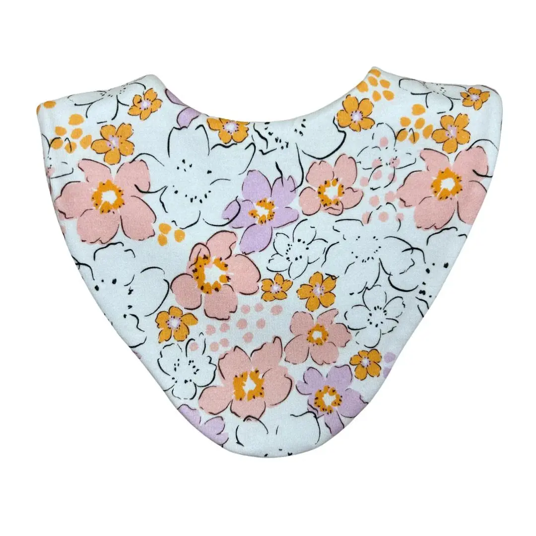 Bibbily Boo Pastel Floral Bib