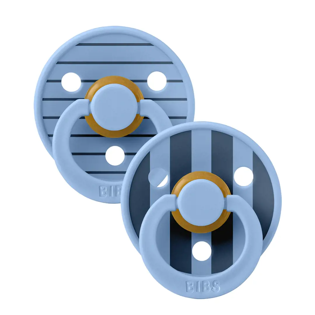 BIBS Studio Colour 2 Pack Pin - Sky Blue Mix