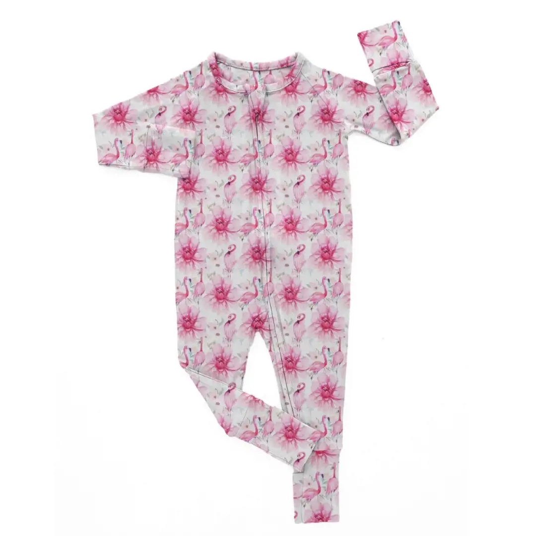 Charleys Wild World Fabulous Flamingo Zippy Sleepsuit