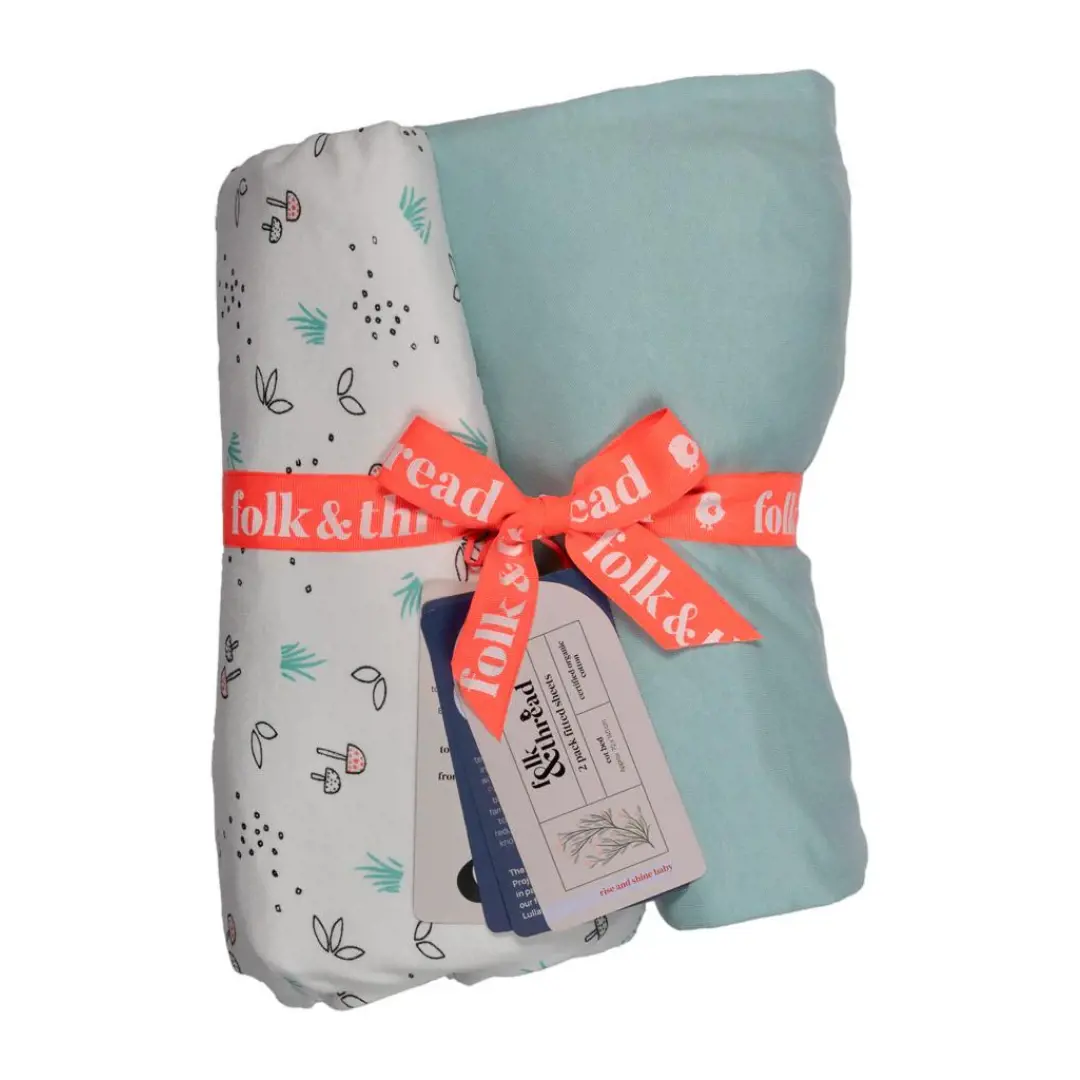 Folk & Thread Wild Wood Organic Cotton Fitted Sheets