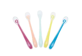 Silicone Baby Spoons Multicoloured