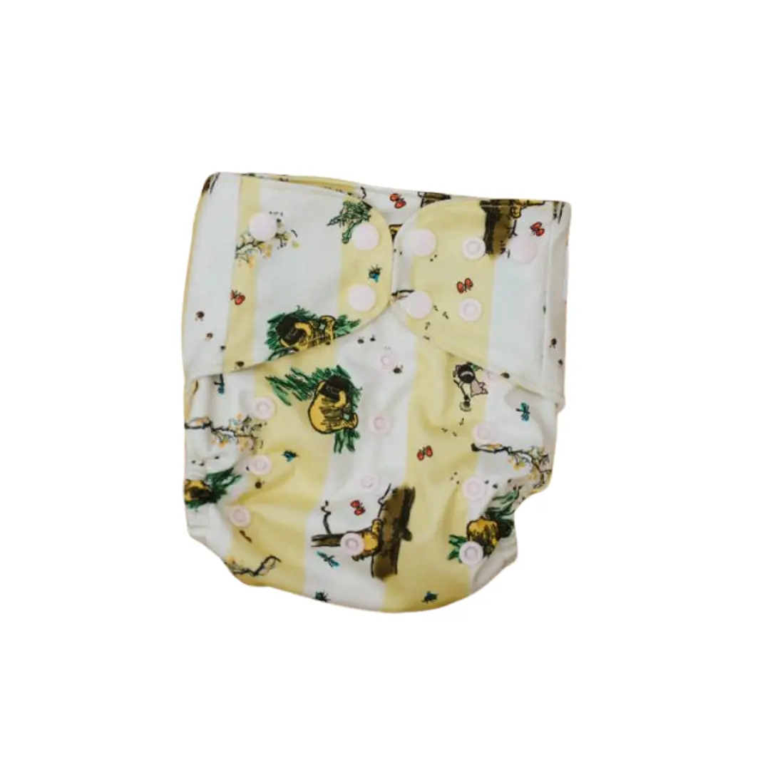 The Nappy Den Winnie the Pooh Pocket Reusable Nappy