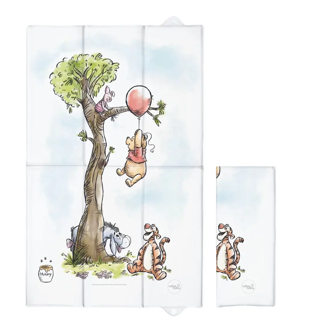 Little Poppet & Co Deluxe Folding Travel Changing Mat Winnie The Pooh