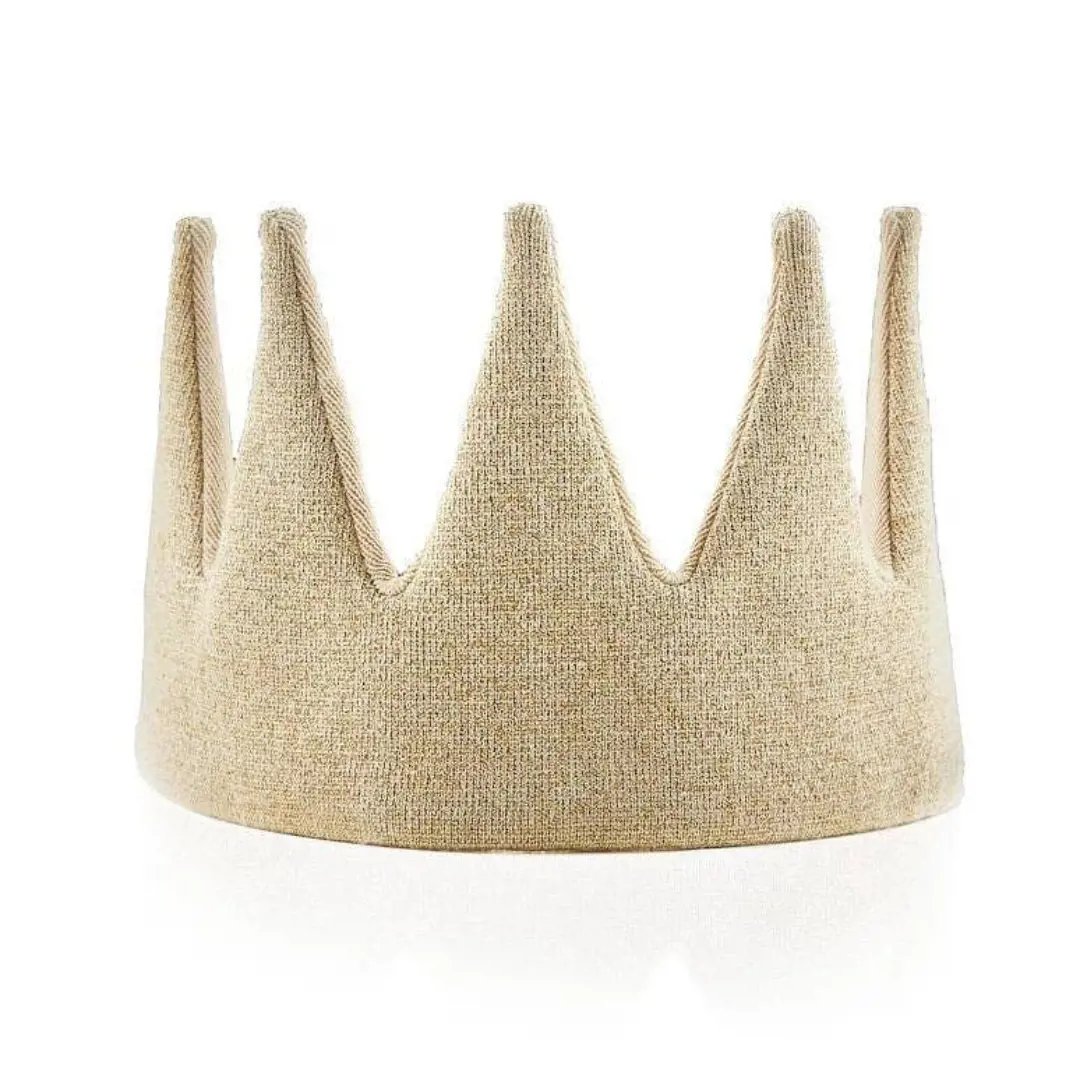 Avery Row Gold Sparkle Knitted Crown