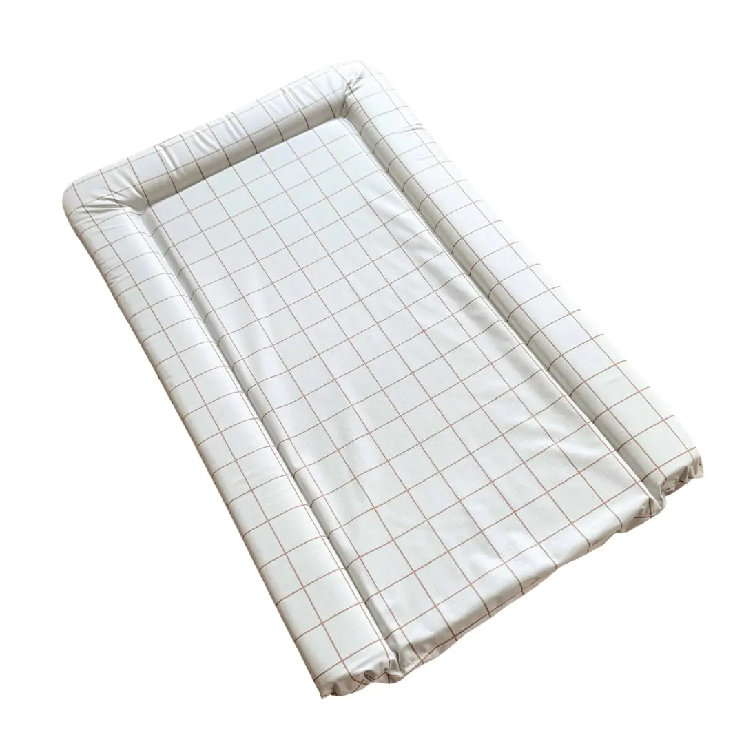 Mustard Grid Baby Changing Mat