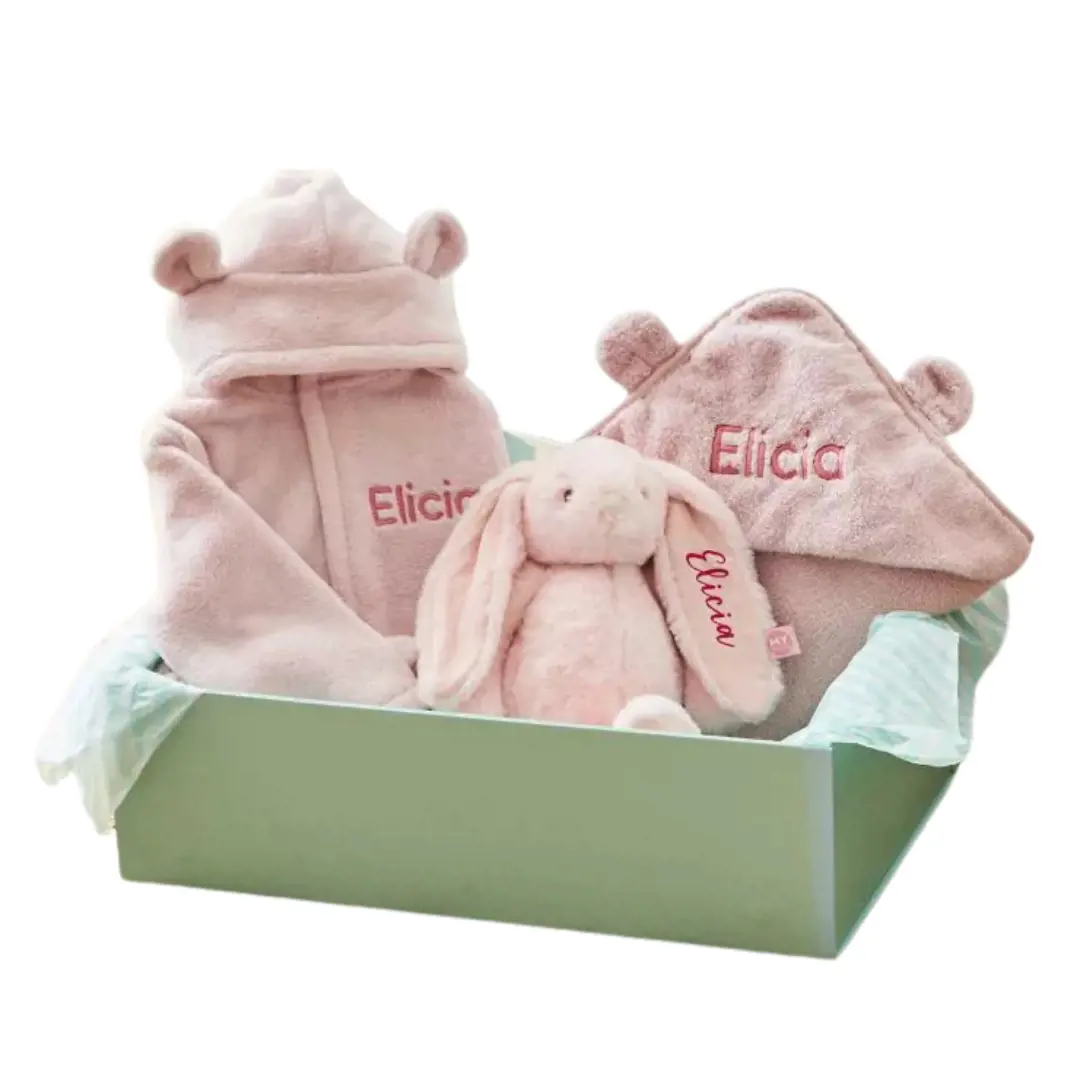 Personalised Splash, Snuggle & Cuddle Gift Set