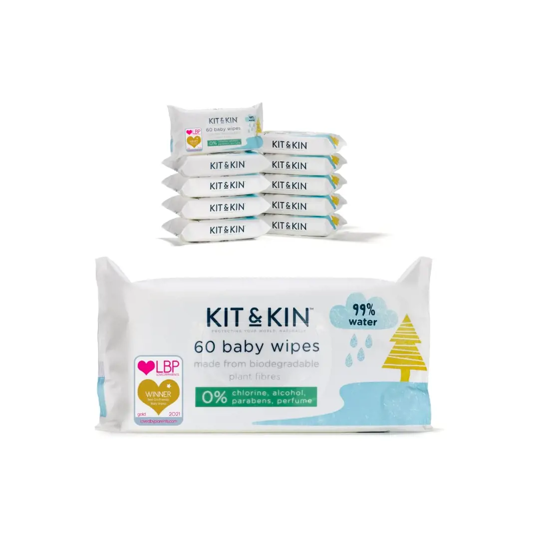 Kit & Kin 100% Biodegradable Baby Wet Wipes